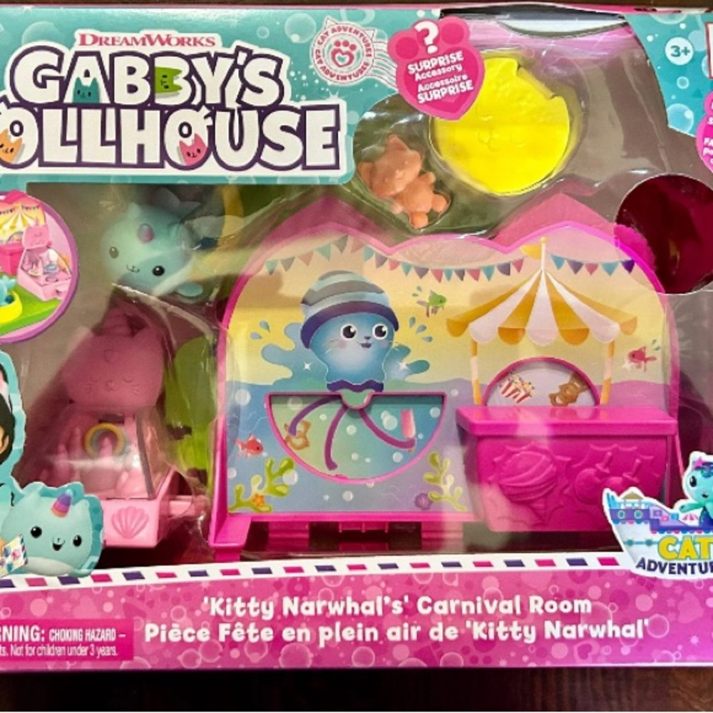 DreamWorks Gabby's Dollhouse Carnival Playset with Pink and Yellow Accents - Picture 2 of 3